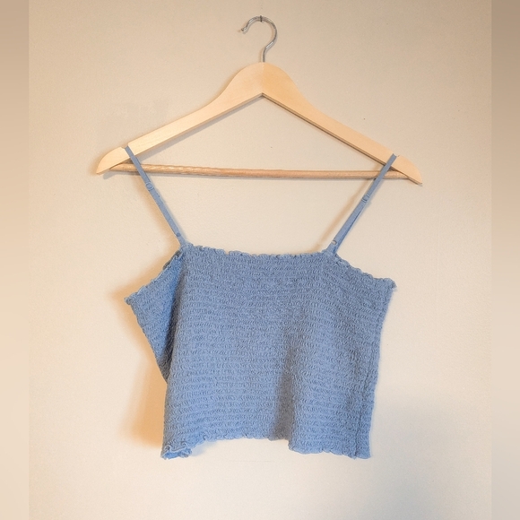 Aerie Smocked Crop - Picture 2 of 2